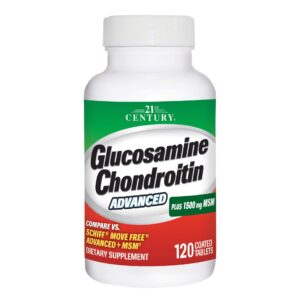 21ST CENTURY ADVANCED GLUCOSAMINE(1500MG) + CHONDROITIN (200MG) X120