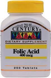 21ST CENTURY FOLIC ACID 400MCG